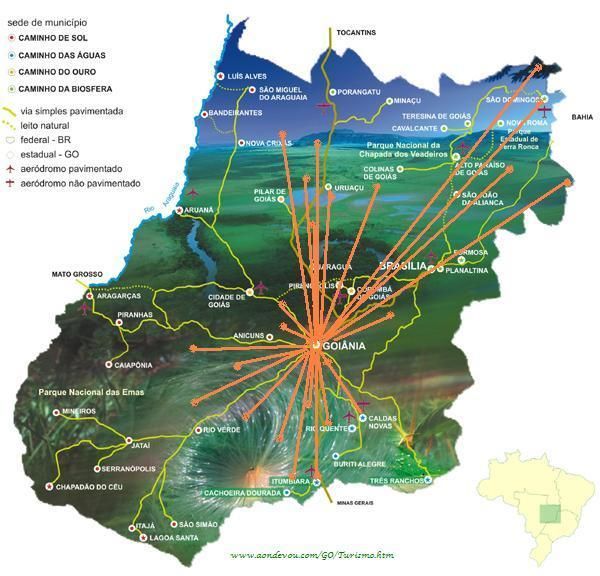 Mapa da Participação dos CAPMEM jul09 em Goiás